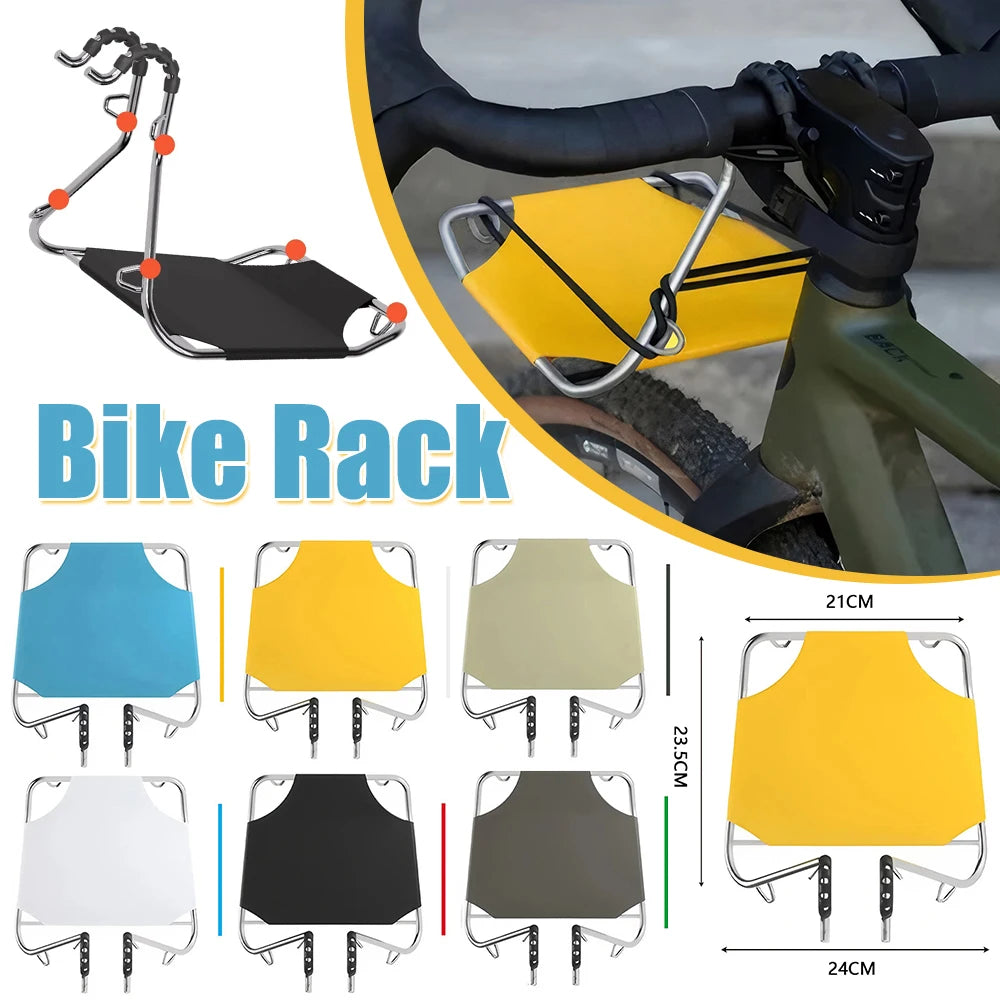 Shunmaii Metal Bike Front Basket Rack Cargo Carrier For MTB