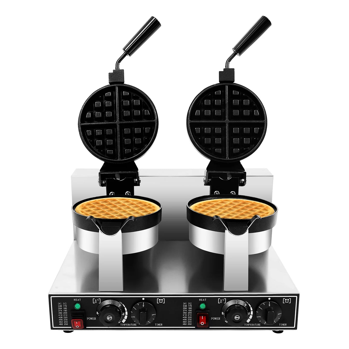 Stainless Steel Waffle Maker Double Head For Home Restaurant