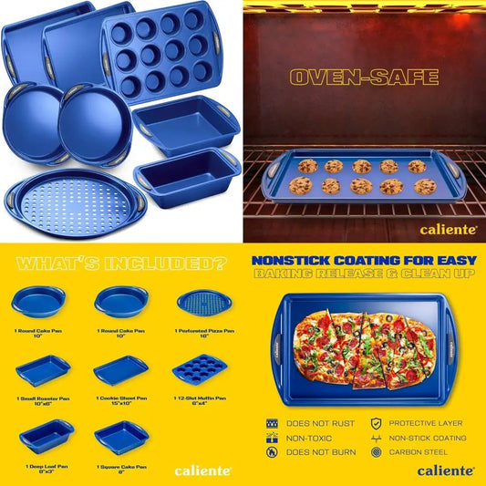 Hign Concerned 8 Piece Nonstick Bakeware Set Premium