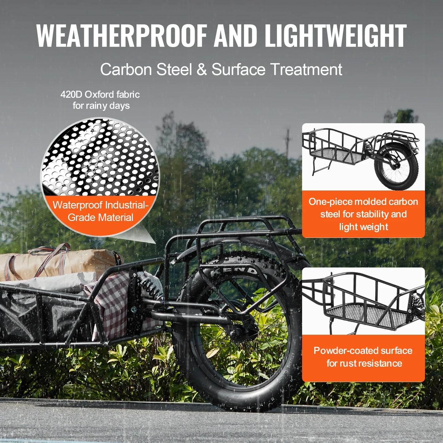 Hign Concerned Bike Cargo Trailer Heavy Duty Wagon Cart