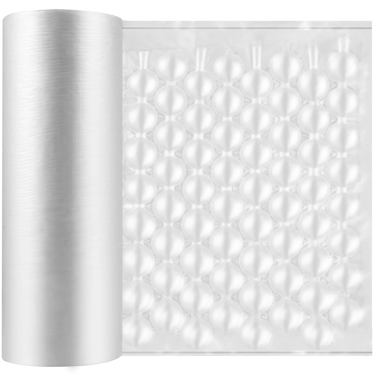 SucceBuy 984Ft Air Cushion Film Bubble Bags PE Air Cushion Wrap Film Packaging Shockproof Cushioning Rolls for Wrap Machine