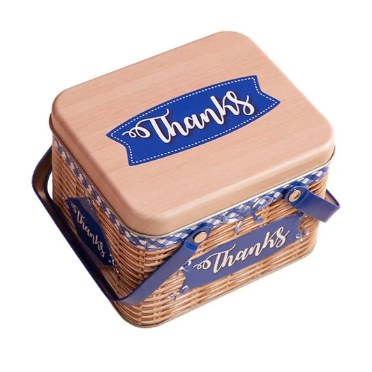 Candy Cookie Storage Box Large capacity portable baking snack storage tin box Eco-friendly creative candy collection souvenir
