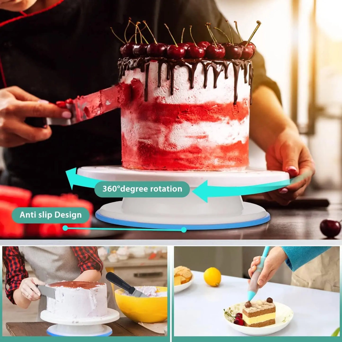 Feature 206Pcs Cake Decorating Set With Icing Tools