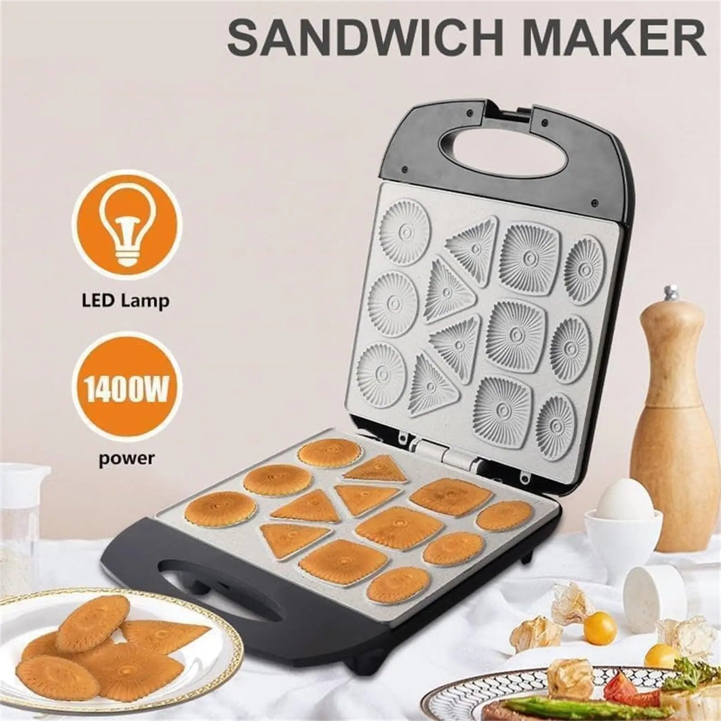 Iosn Electric Cookie Maker For Waffles Scones Baking