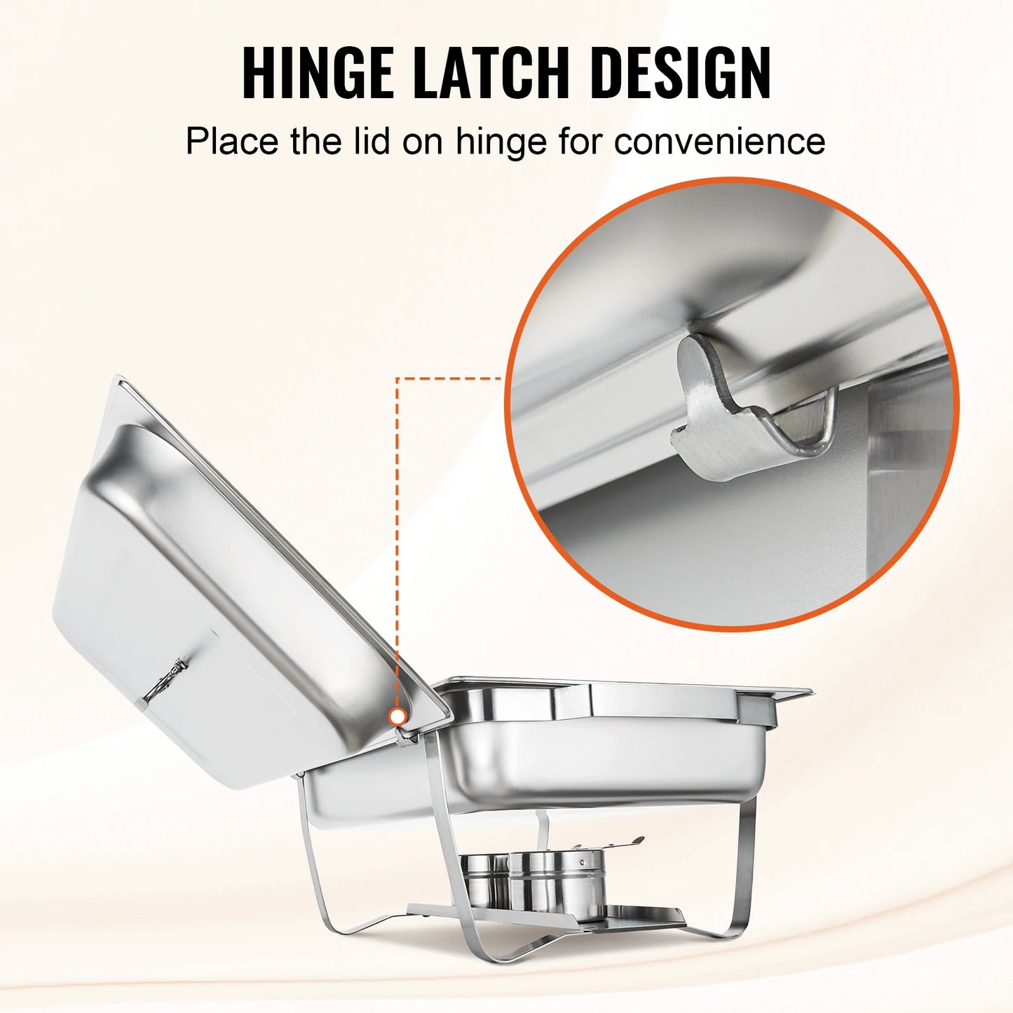 VEVOR Chafing Dish 2 4 6 Pack Rectangular Buffet Warmer