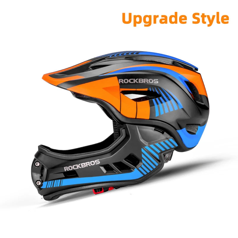 RockBros Child Cycling Helmet Detachable Full Face Safety