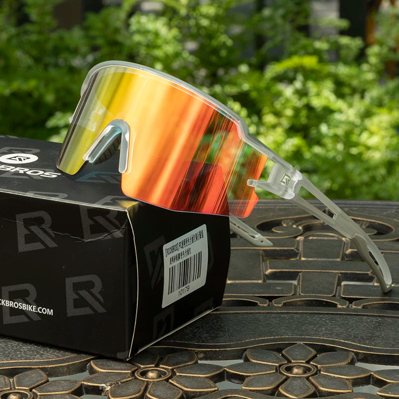 ROCKBROS Cycling Glasses Photochromic Polarized Lens Bike Glasses UV400 Protection Eyewear Sunglasses MTB Road Bicycle Goggles