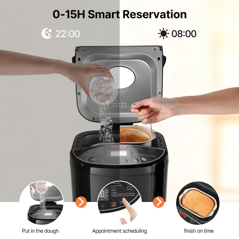 Hign-concerned Automatic 19 In 1 Bread Maker For Baking