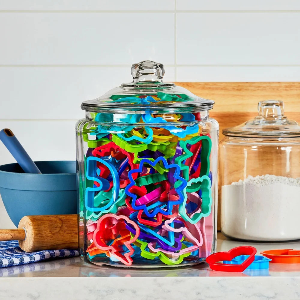 PDQ Plastic Assorted Shapes Cookie Cutter Set 110 Pieces