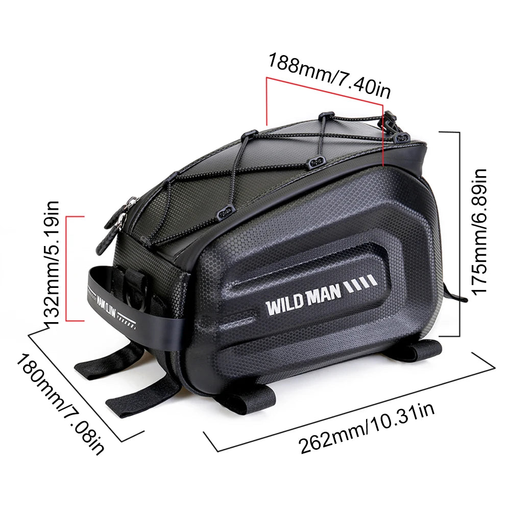 APWIKOGER EVA Rear Seat Bike Bag Multifunction Waterproof