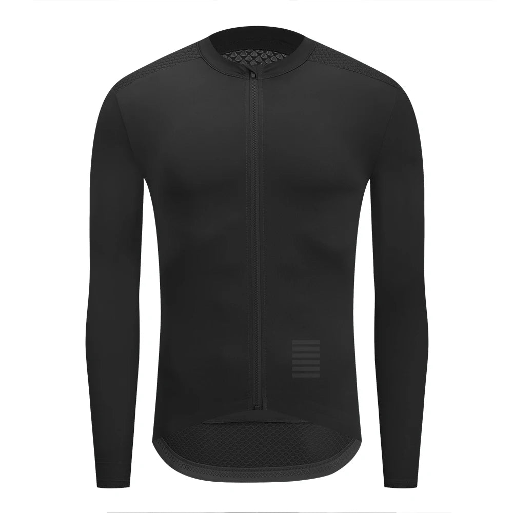 YKYWBIKE Mens Long Sleeve Cycling Jersey Pro Team Jersey