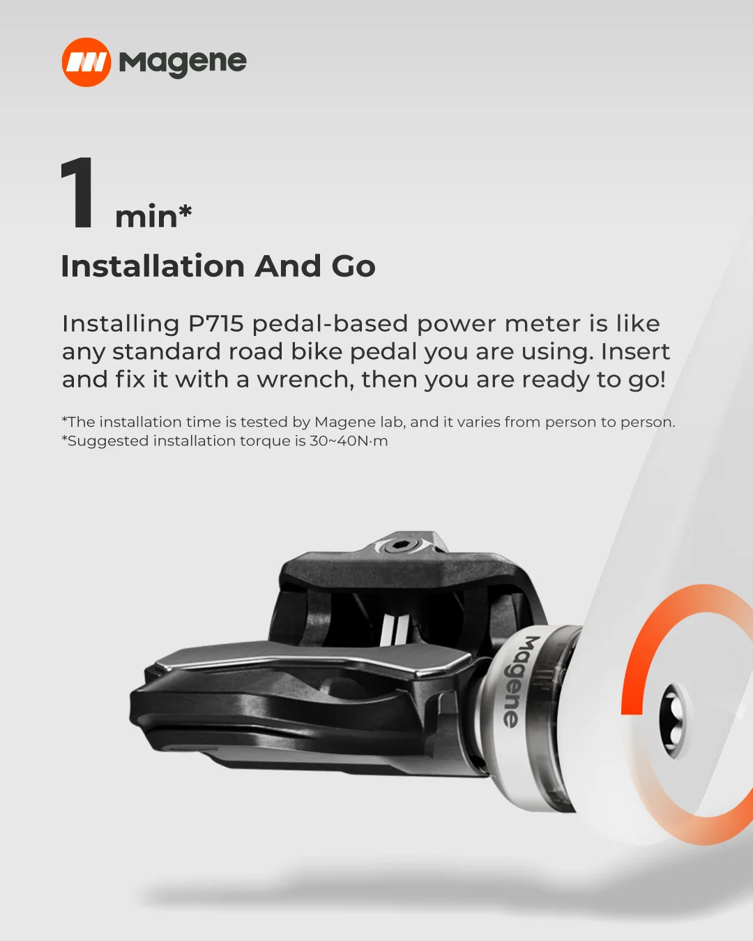 Magene P715 Bike Power Meter Pedals Cadence Balance