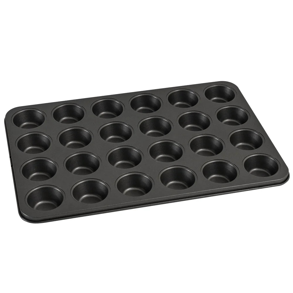 Feature 24 Cavity Nonstick Mini Muffin Pan Carbon Steel