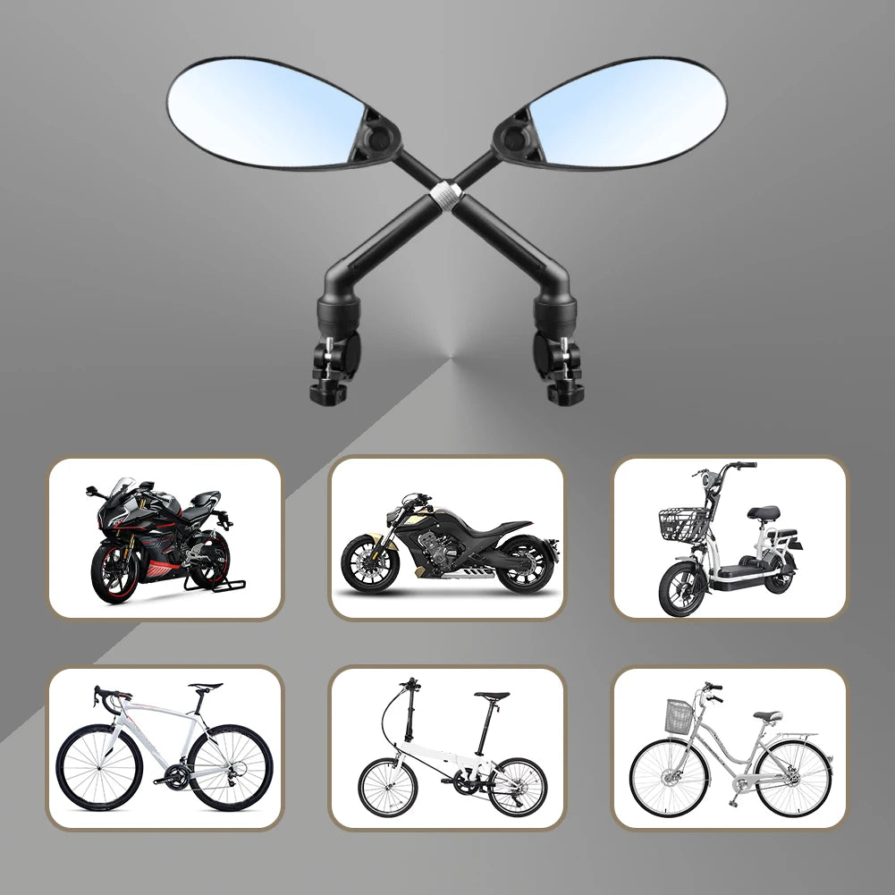Handlebar Bike Mirror Adjustable Rearview Mirror for MTB Road Bike