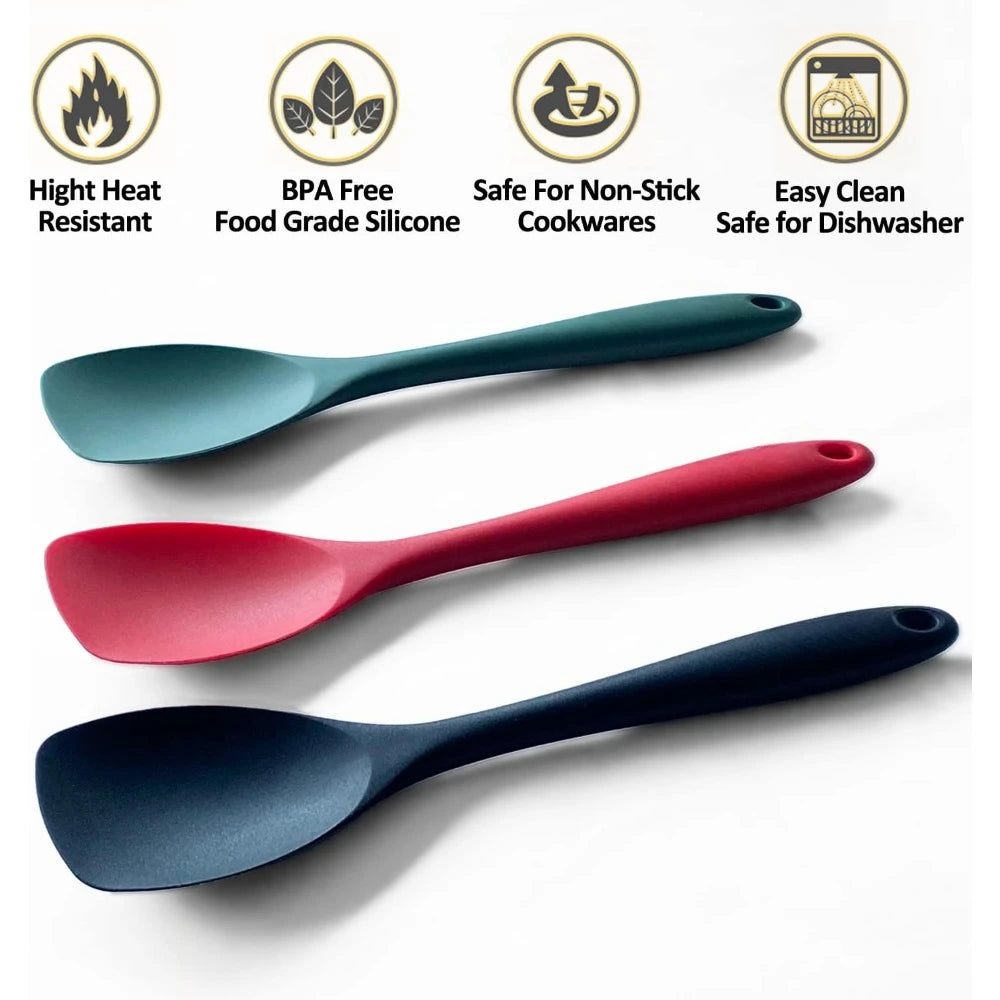 Silicone Spatula Set Heat Resistant Nonstick Spatulas For Cooking