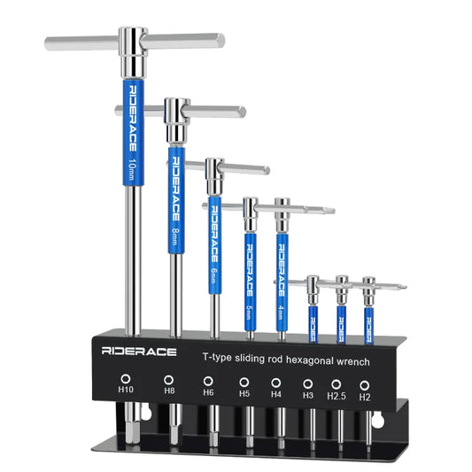 Riderace Bicycle Hex Key Wrench Set T Handle CRV Steel