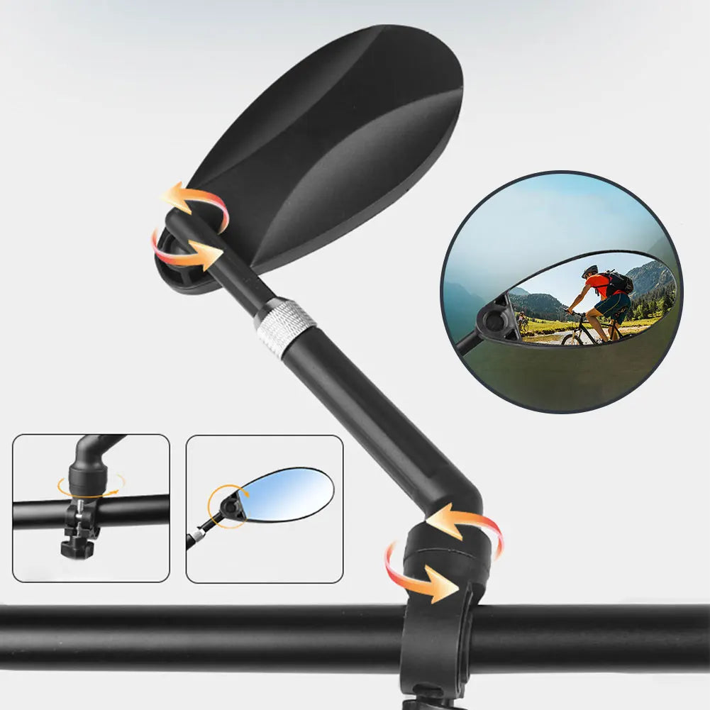 Handlebar Bike Mirror Adjustable Rearview Mirror for MTB Road Bike