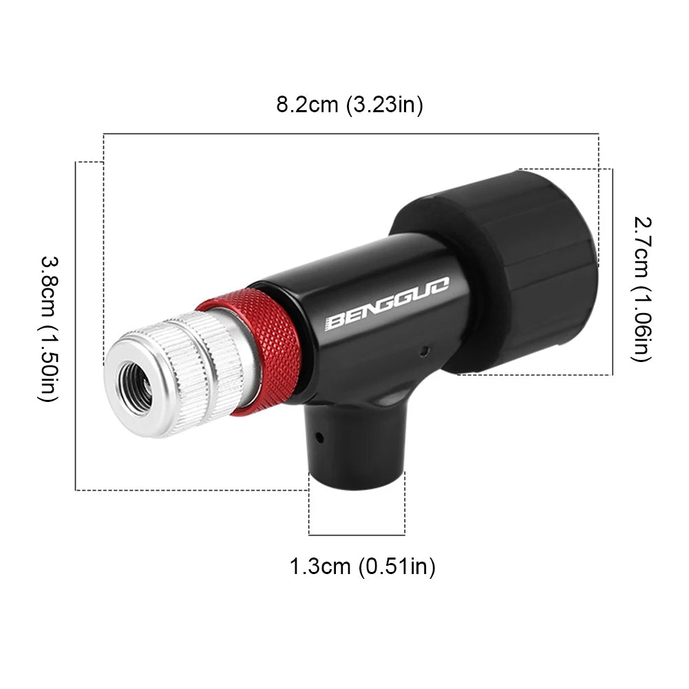 Hign-concerned CO2 Bicycle Pump With Sponge Cover Cap