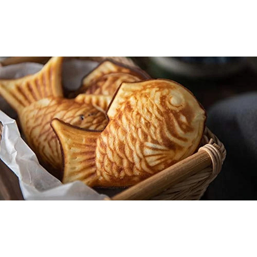 Feature Japanese Fish Shaped Cake Waffle Maker Set 4