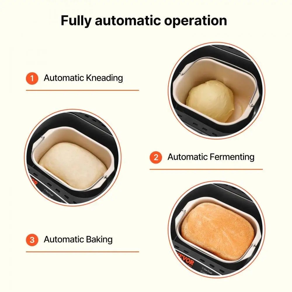 Hign-concerned Automatic 19 In 1 Bread Maker For Baking