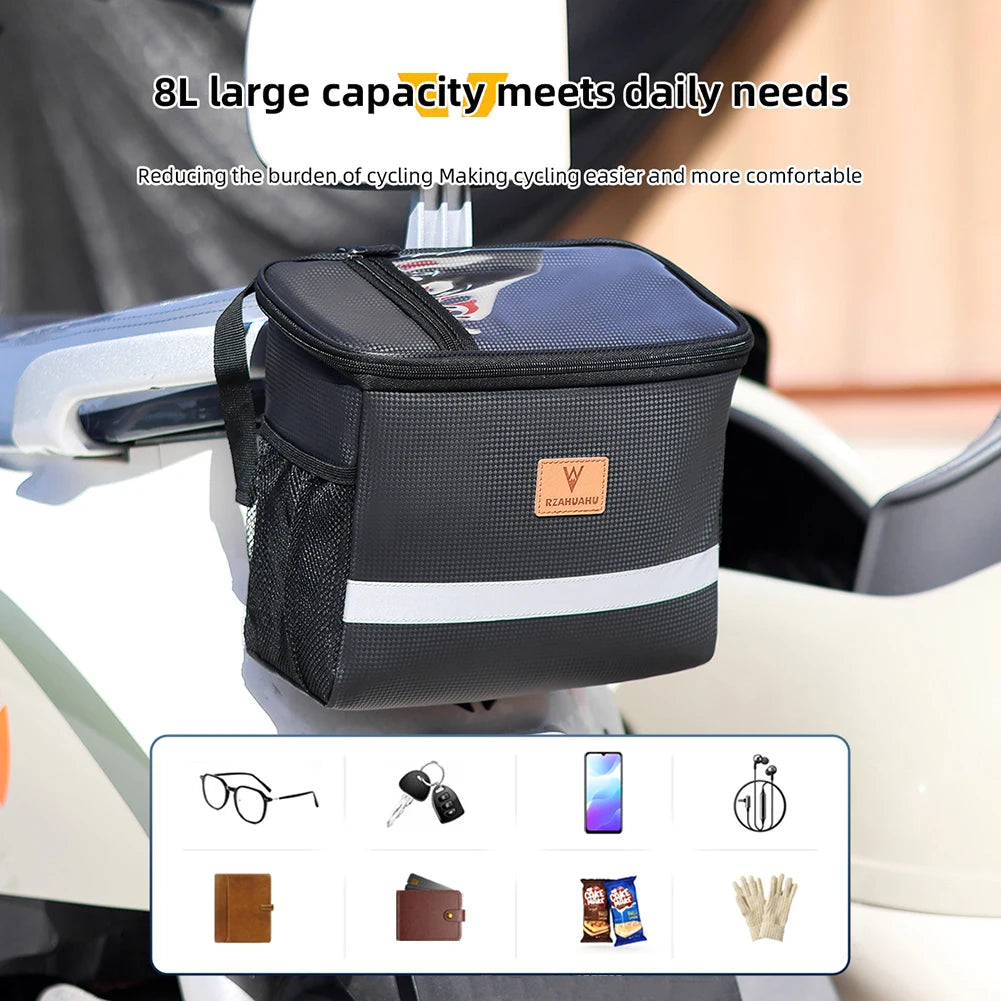 APWIKOGERH Front Bike Bag Waterproof Touch Screen Pouch