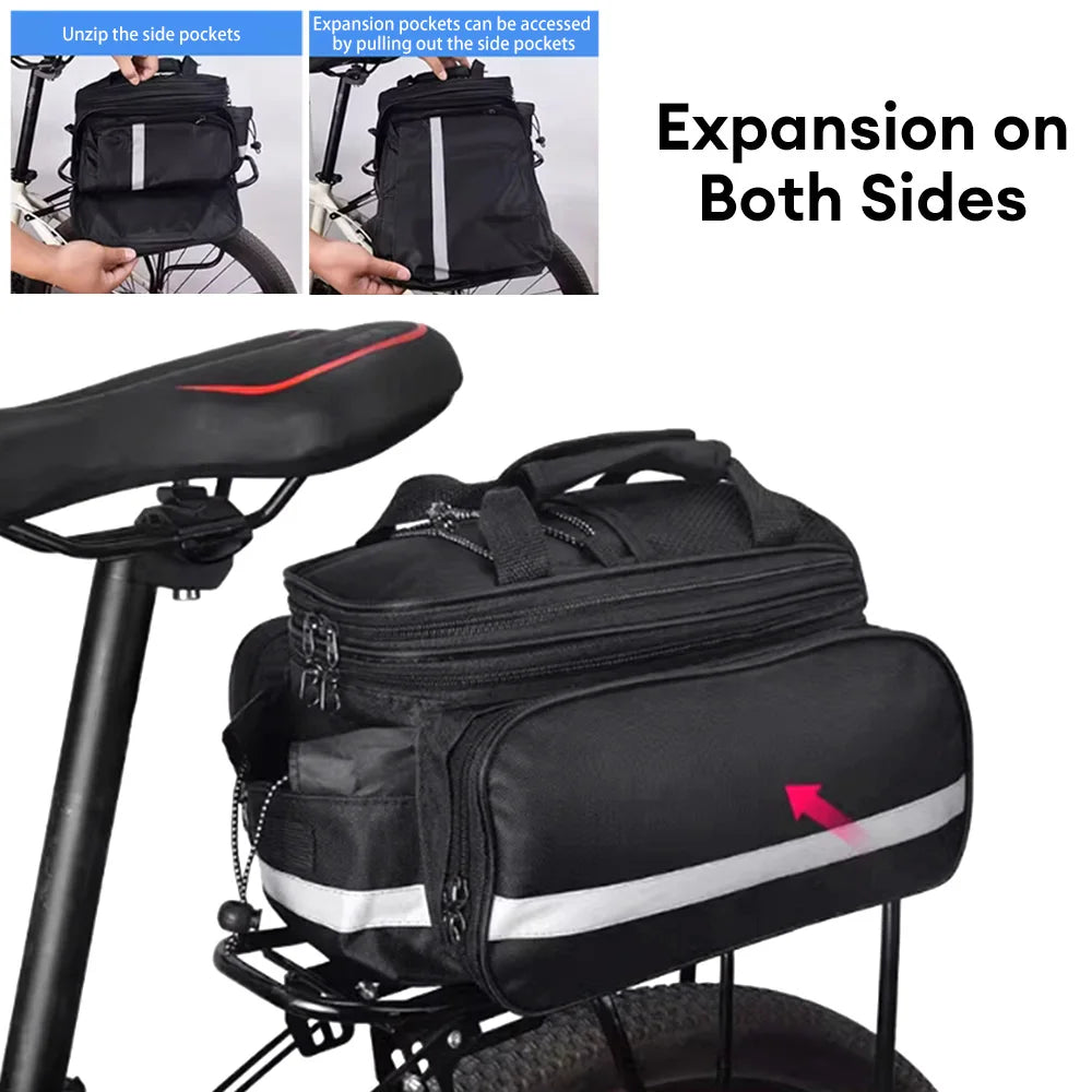 Hign Concerned Bicycle Bag Saddle Trunk Rack Bag Capacity