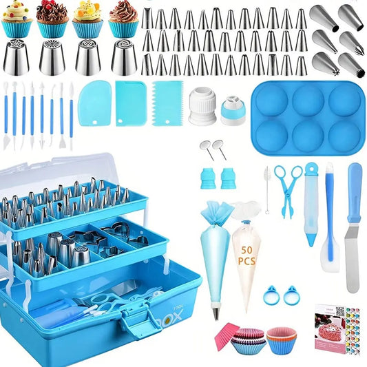 Feature 236Pcs Piping Set Cake Decorating Tools Kit