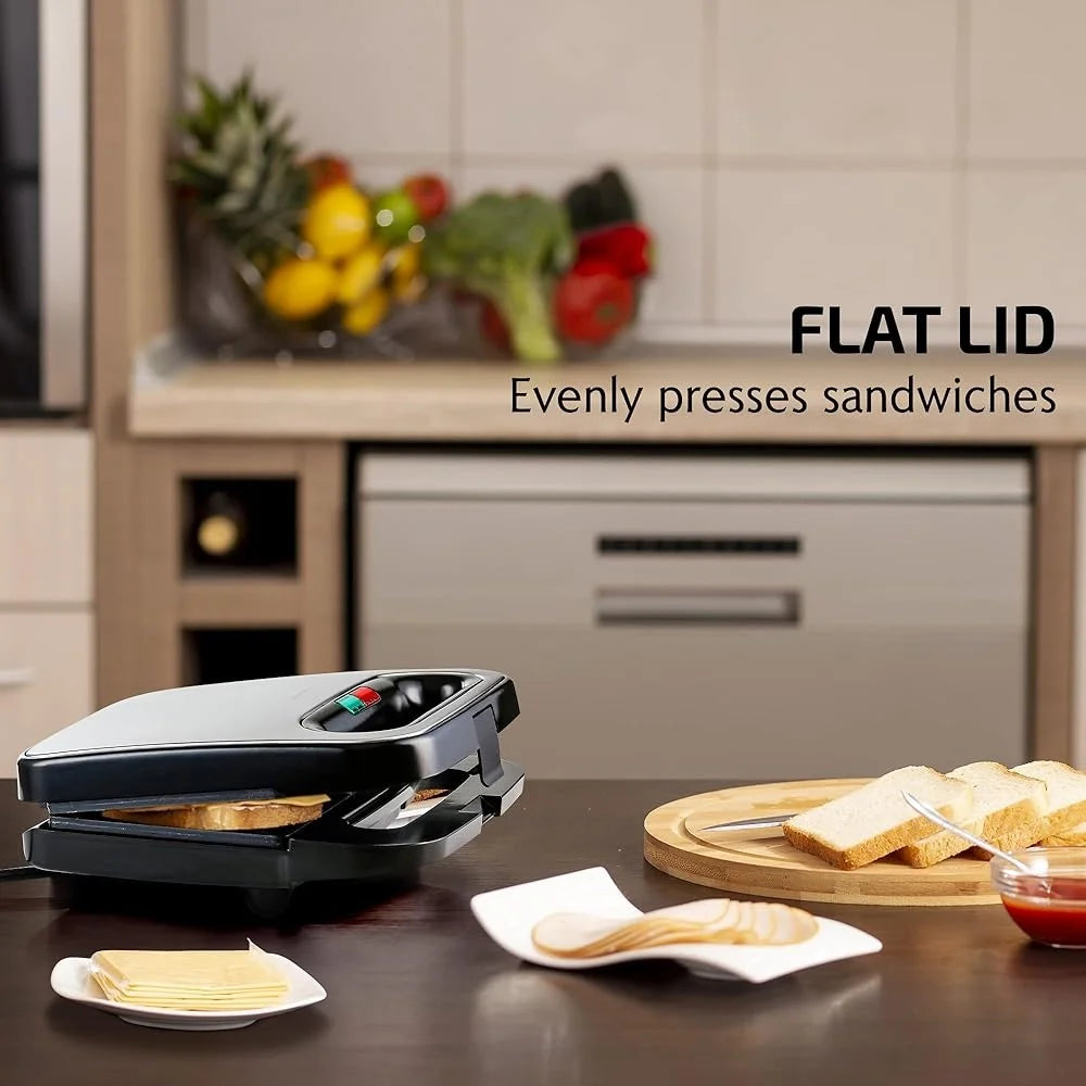 XMSJ Electric Sandwich Maker With Nonstick Plates Clean