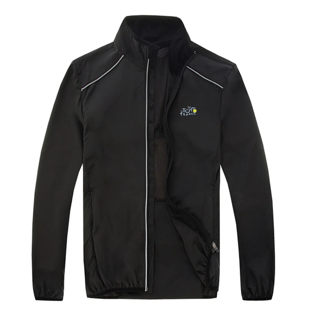 Guangdong Reflective Mens Rain Jacket Waterproof Windproof