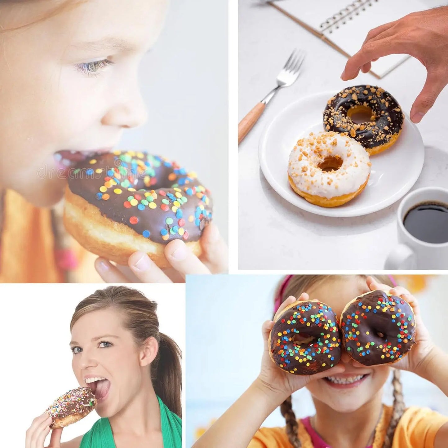 Iosn 16 Hole Donut Machine Double Door Electric Cake Pan