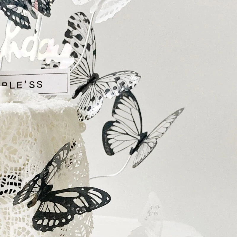 Zhejiang Butterfly Cake Decorations 6To18Pcs For Birthday