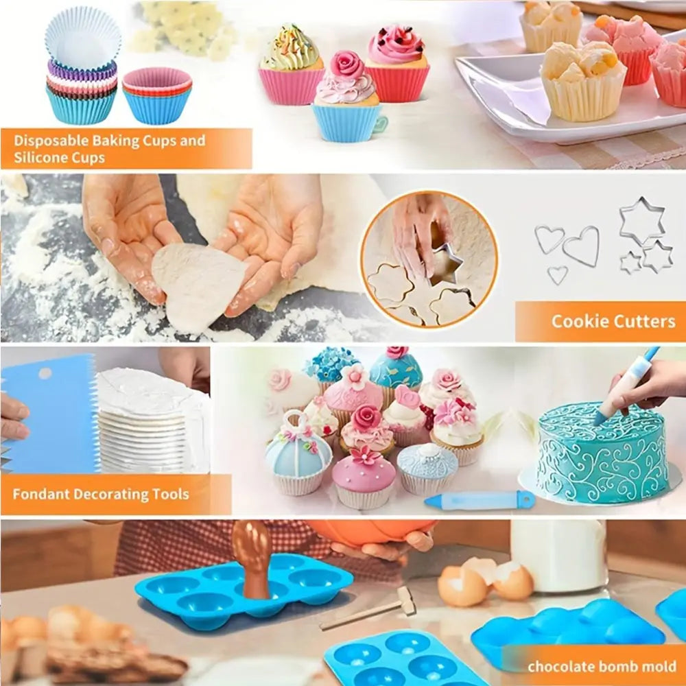 Feature 236Pcs Piping Set Cake Decorating Tools Kit
