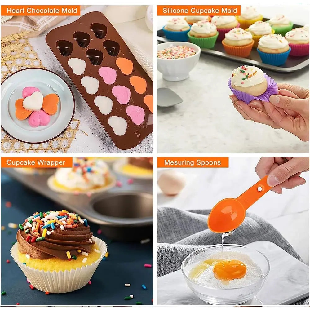 Feature Silicone Bakeware Cake Decorating Kit Turntable