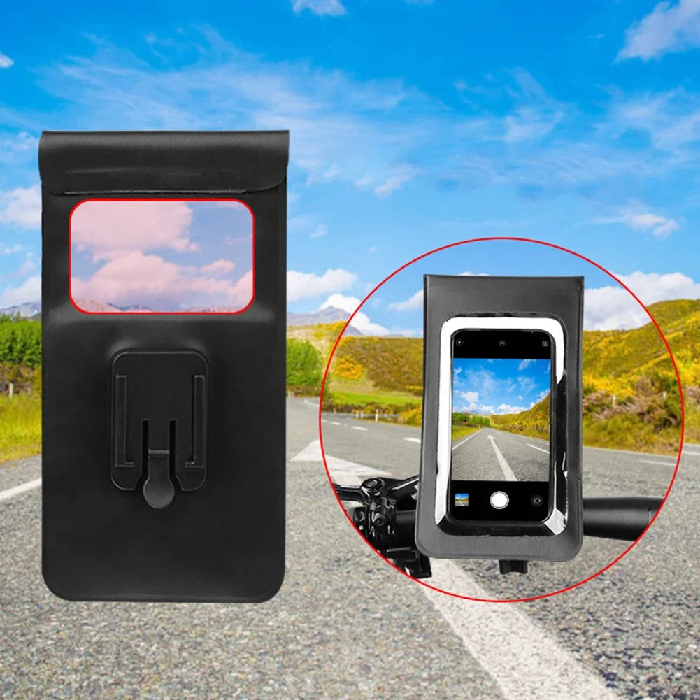 AZURAOKEY Waterproof Bicycle Handlebar Phone Holder Bag