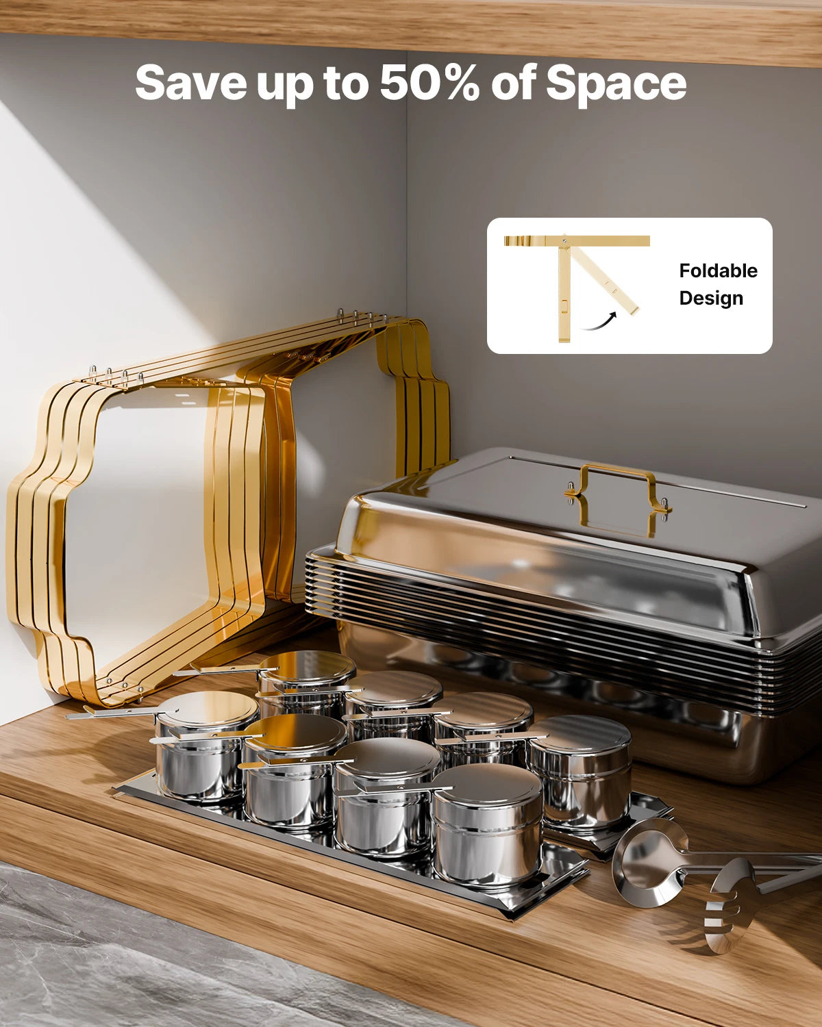 Succebuy Chafing Dish Buffet Set Stainless Steel Chafer
