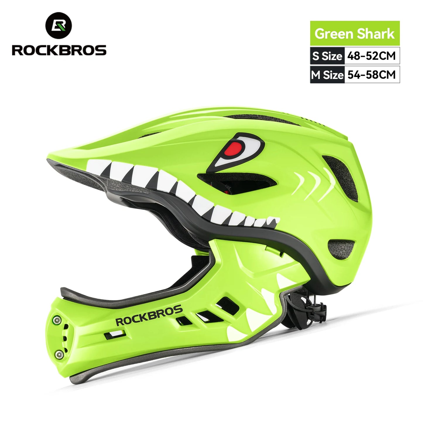 RockBros Child Cycling Helmet Detachable Full Face Safety