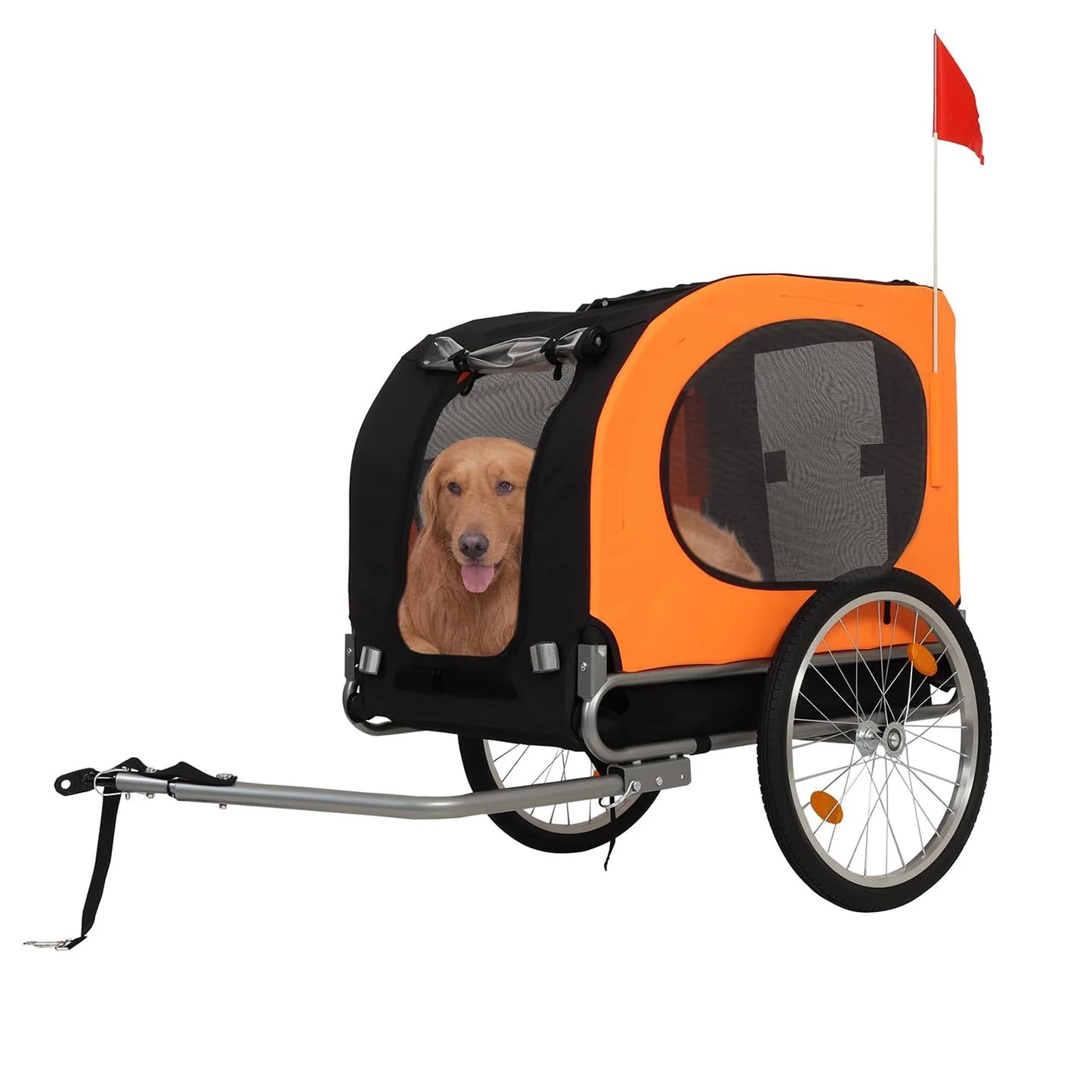 HiMISS Dog Bike Trailer Universal Carrier With Folding Cart