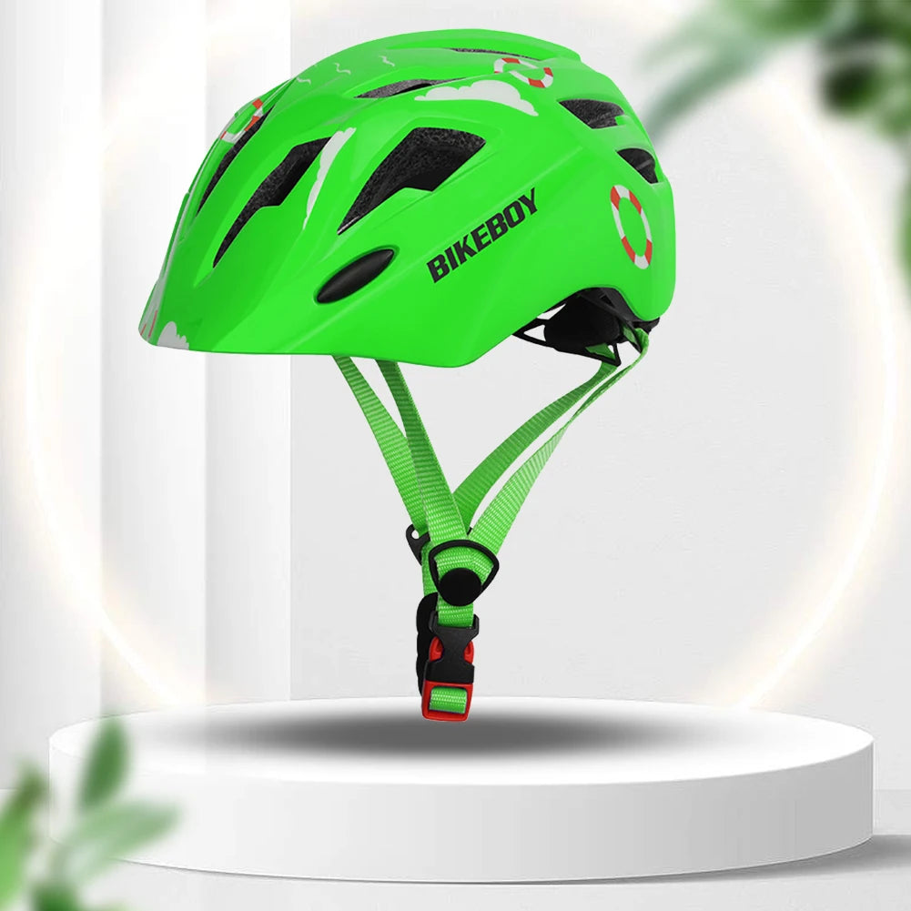 Kids Adjustable Cycling Helmet With Taillights For Balance