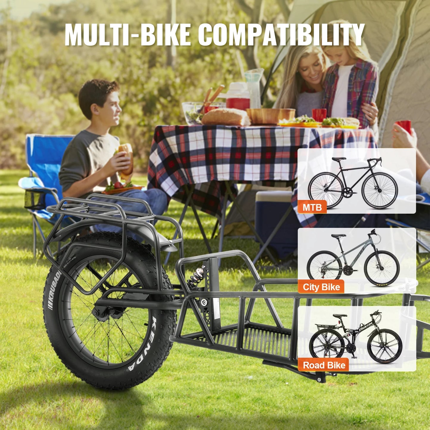 Hign Concerned Bike Cargo Trailer Heavy Duty Wagon Cart