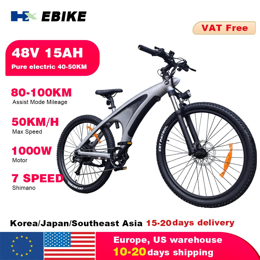 HX Q5 2000W Electric Mountain Bike 48V 20Ah Off Road