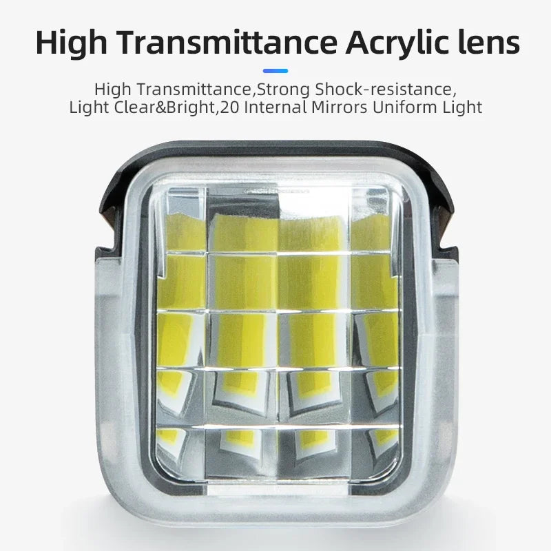 ROCKBROS 1500LM Bike Light With Type C Rechargeable Battery