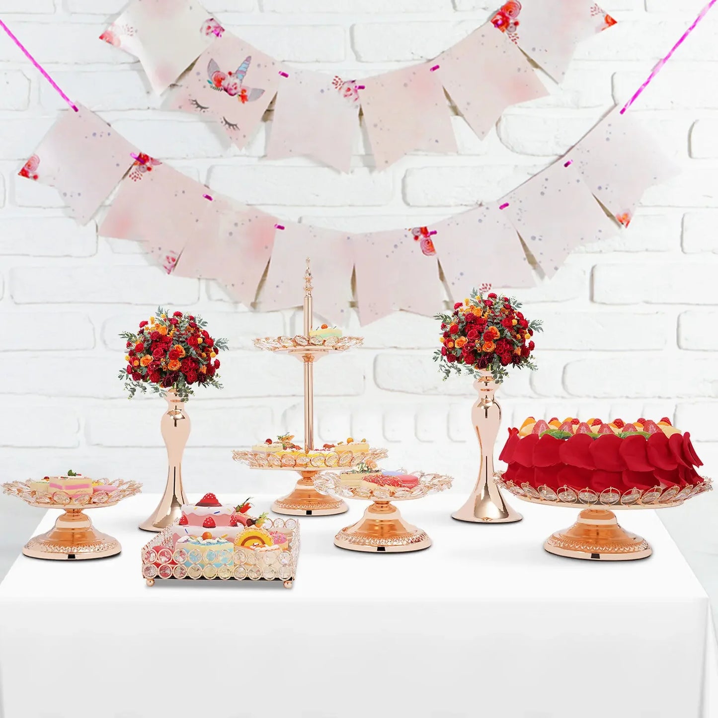 Cake Tools Round Cake And Cupcake Stands Dessert Display