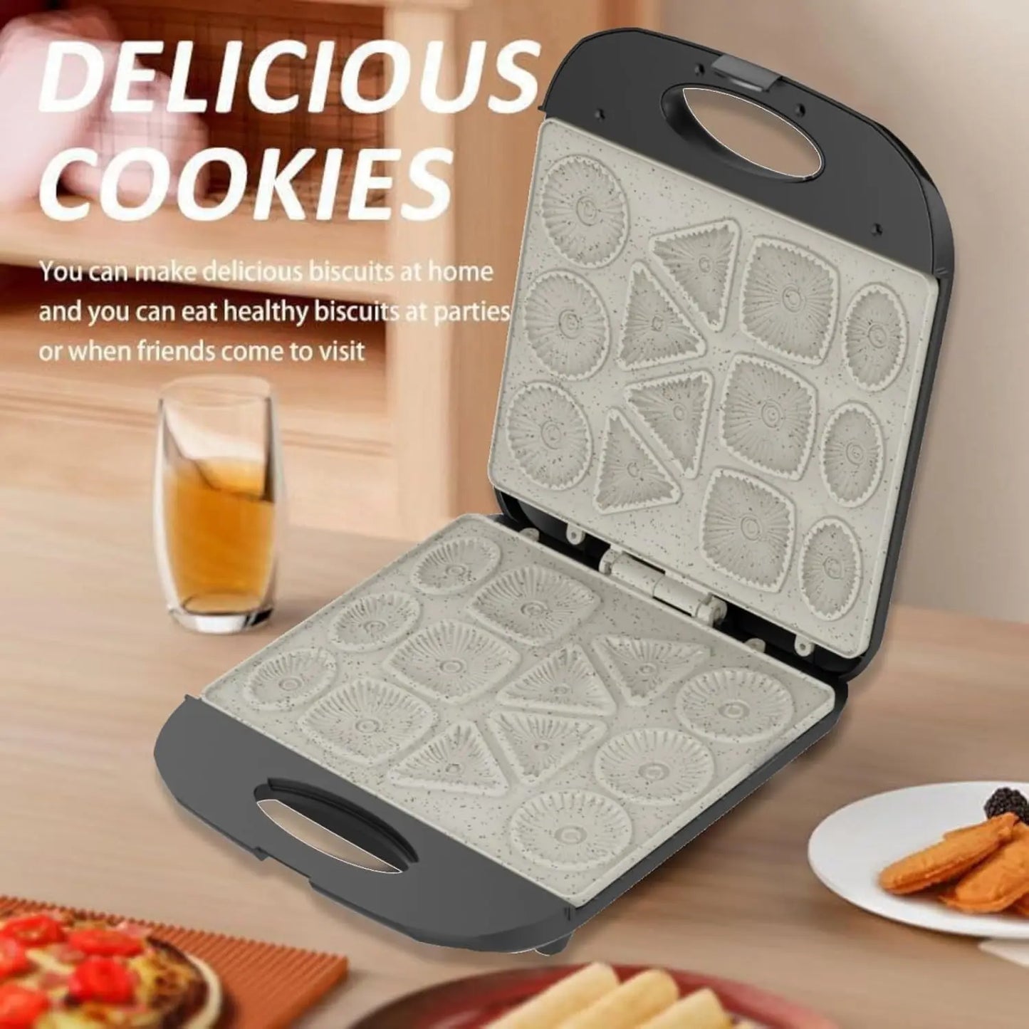 Iosn Electric Cookie Maker For Waffles Scones Baking
