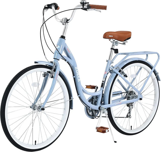 Fork Beach Cruiser Women Bike Seven Speed Dual V Brake