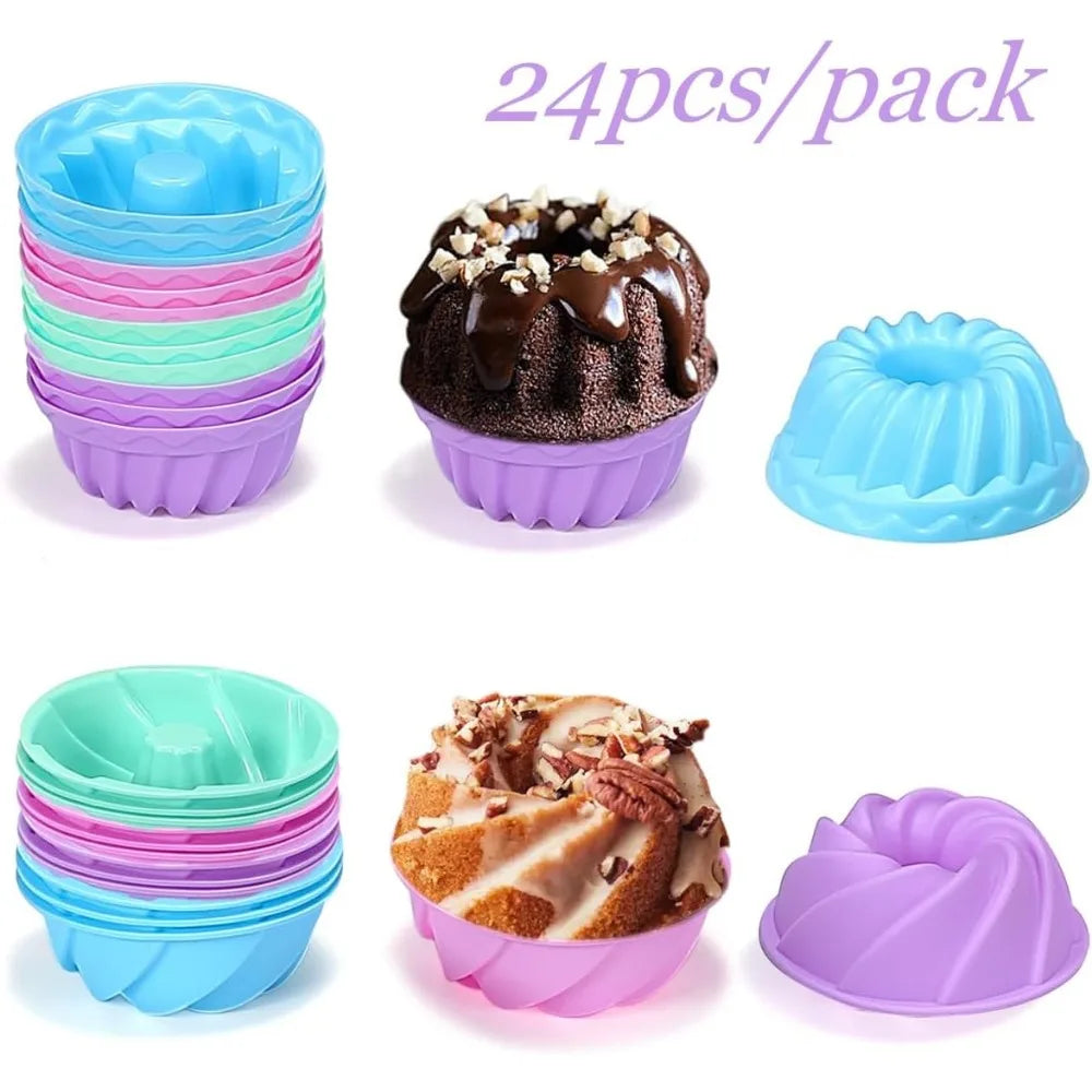 49 Pieces Silicone Bakeware Set Nonstick Molds For Cakes