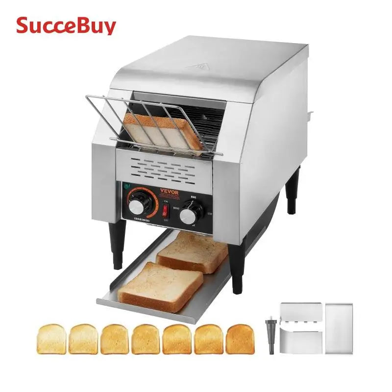VEVOR Conveyor Toaster 150 300 450 Slices Per Hour Pro