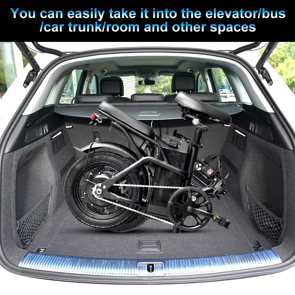 DEEPOWER Folding Electric Bike 48V 15Ah 400W City Commuter