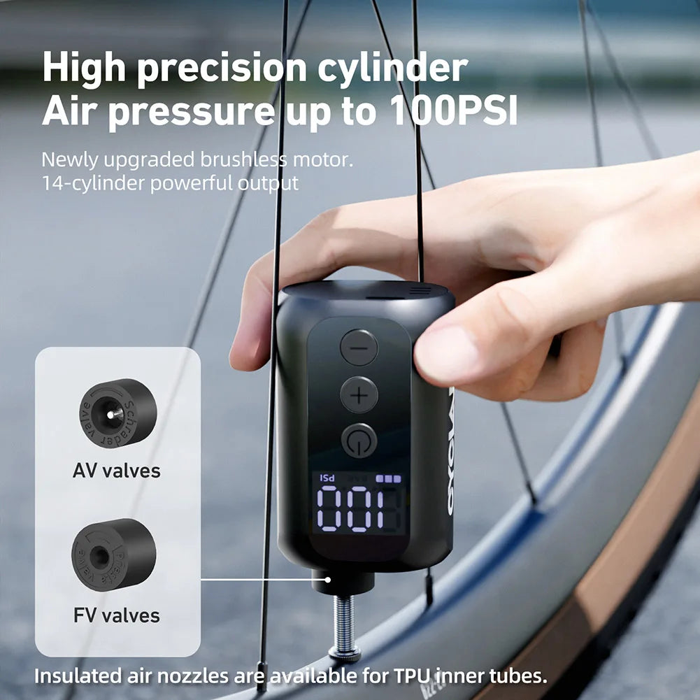 Hign Concerned Air Pump Mini Electric Tire Inflator 100 PSI