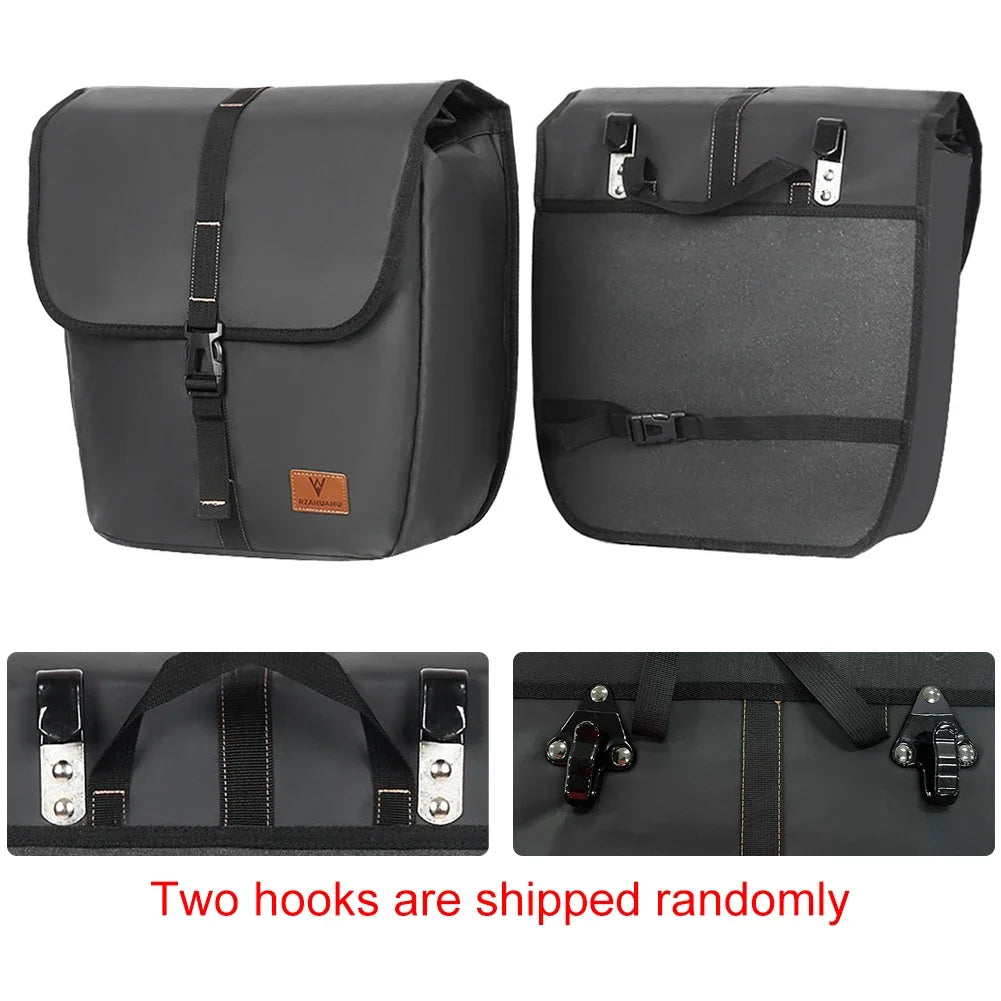 AZURAOKEY Bicycle Rear Seat Bag Waterproof Pannier