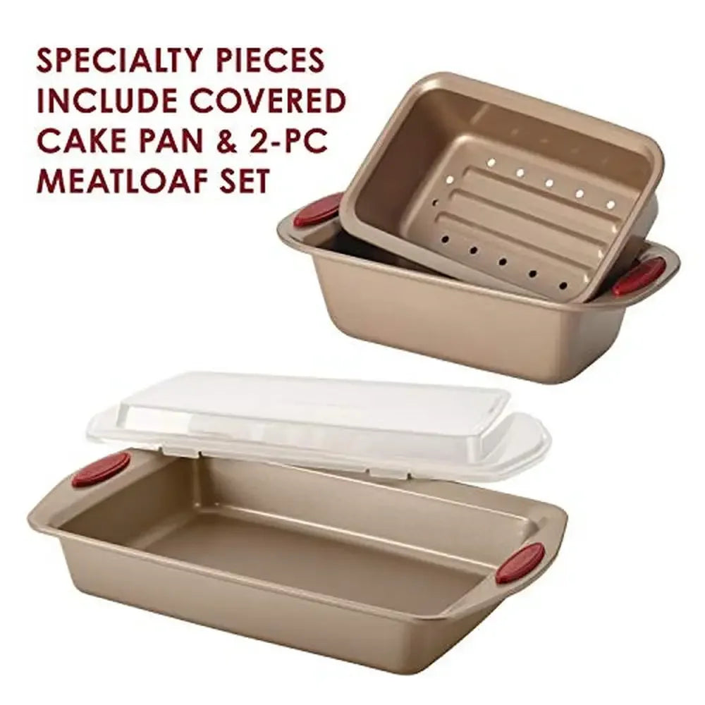 XMSJ 10 Piece Nonstick Bakeware And Cookware Set Premium